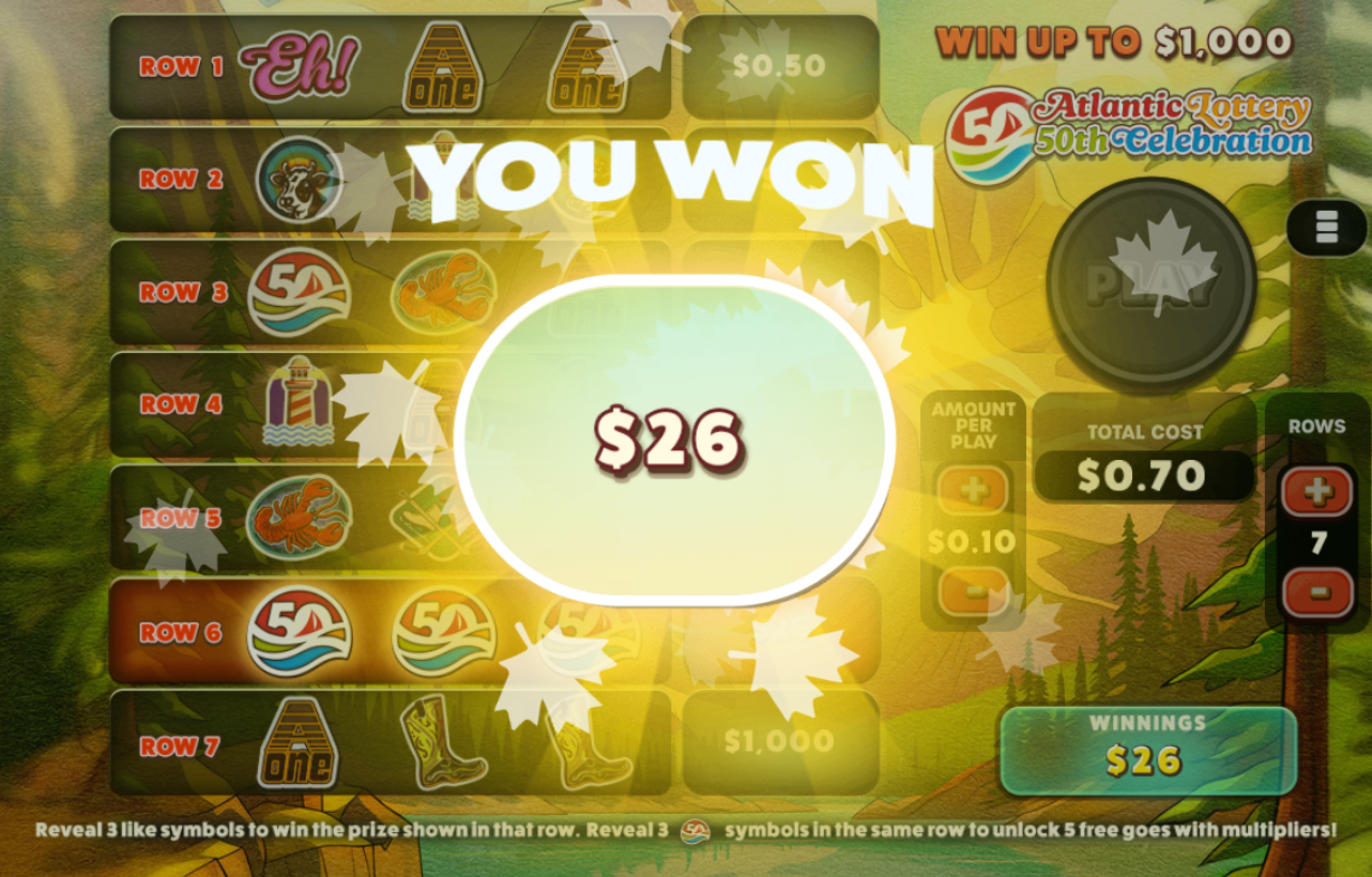 Atlantic Lottery 50th Celebration carousel image 1