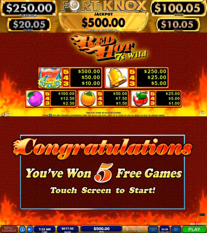 Red Hot 7s Wild carousel image 0