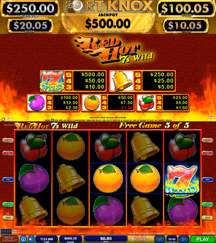 Red Hot 7s Wild carousel image 1