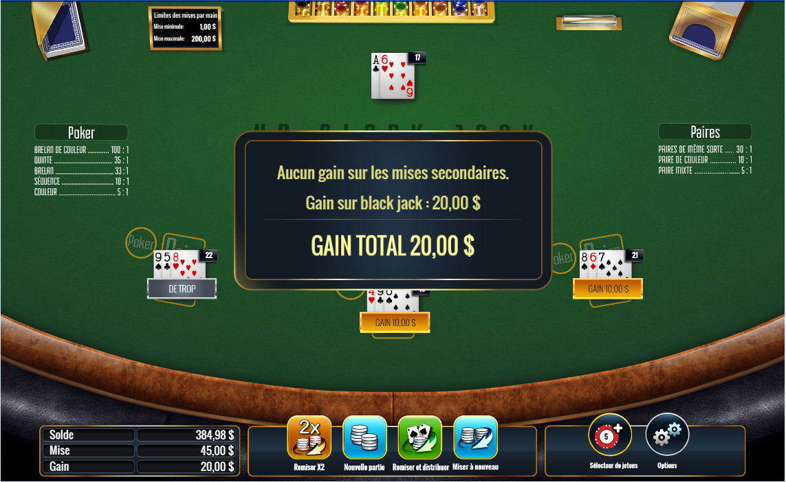 Blackjack Poker & Pairs Surrender carousel image 2