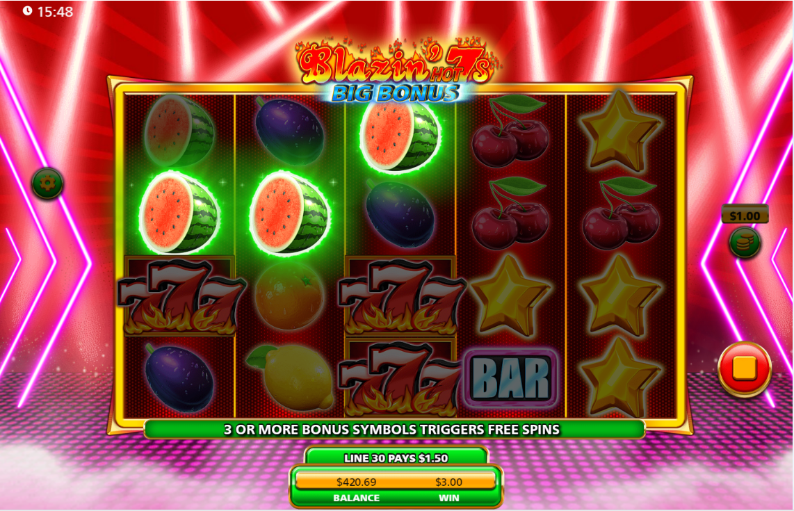 Blazin Hot 7s Big Bonus carousel image 1