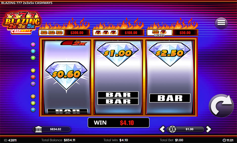 Blazing 777 2x 3x 5x Cash Ways carousel image 3