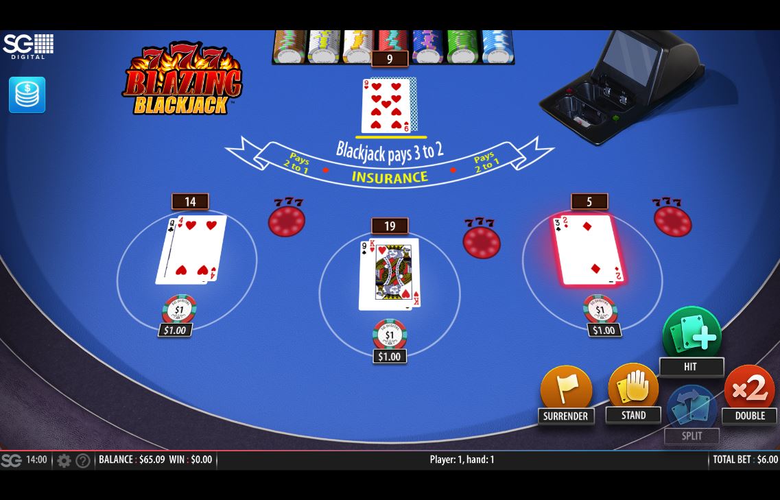 Blazing 7s Blackjack carousel image 1