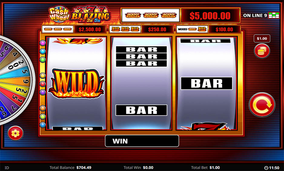 Cash Wheel Blazing 777 2x3x5x carousel image 0