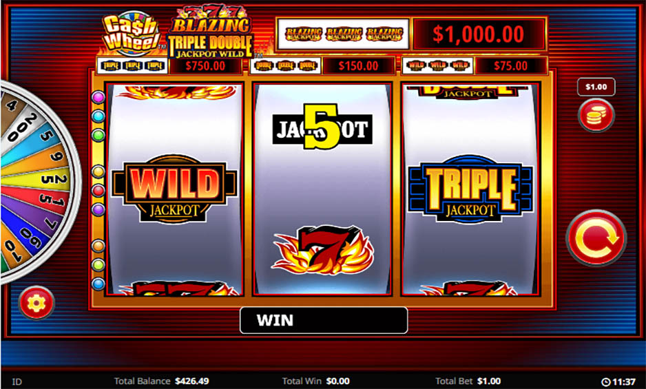 Cash Wheel Blazing 777 Triple Double carousel image 0