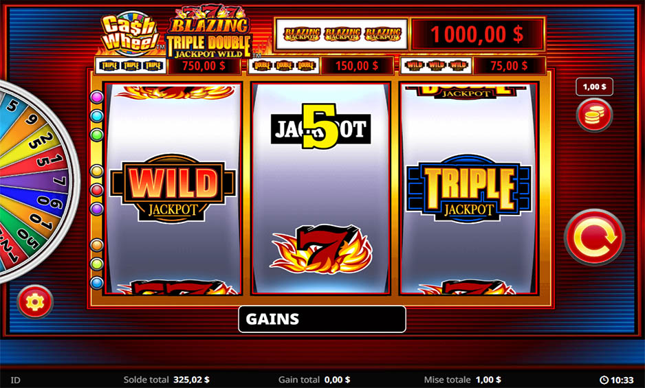 Cash Wheel Blazing 777 Triple Double carousel image 0