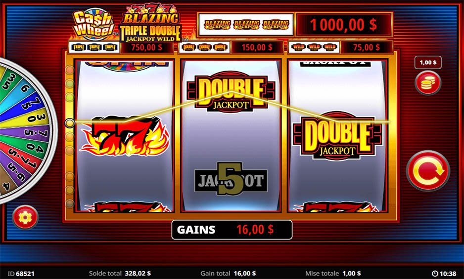 Cash Wheel Blazing 777 Triple Double carousel image 1