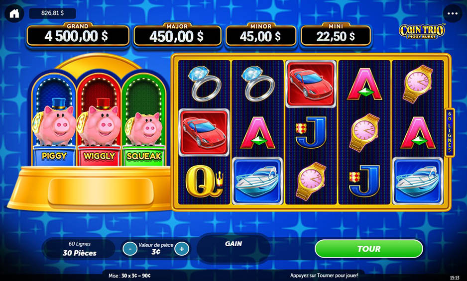 Coin Trio Piggy Burst carousel image 0