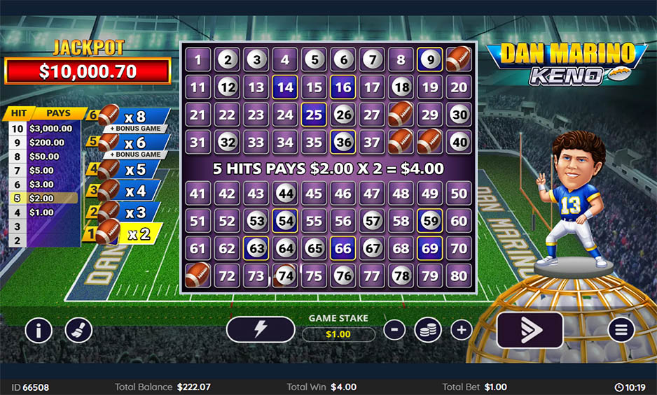 Dan Marino Keno carousel image 1