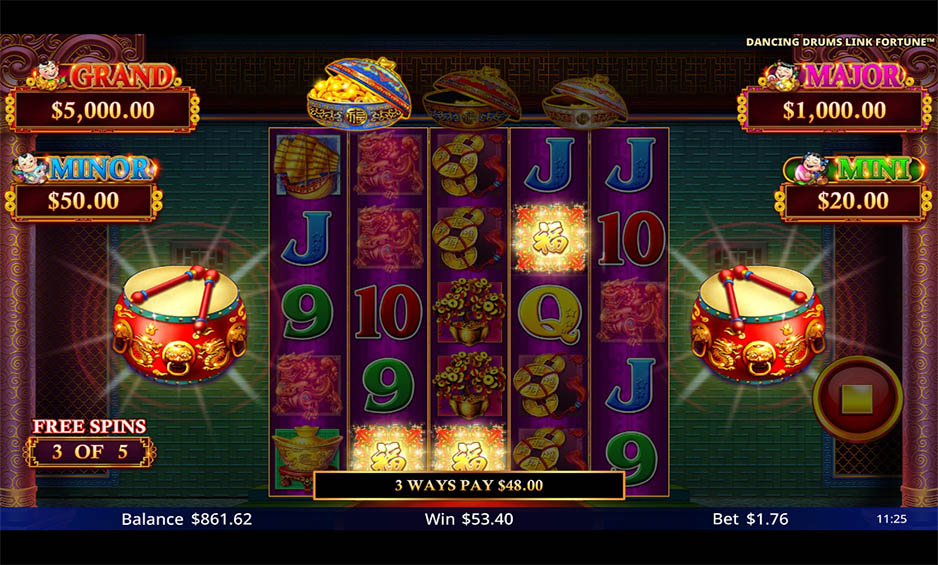 Dancing Drums Link Fortune carousel image 3