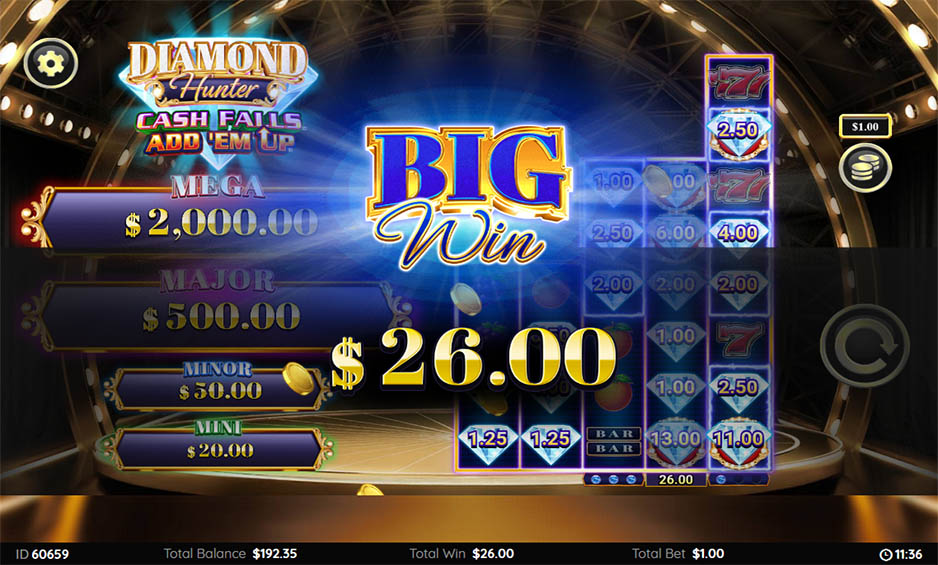 Diamond Hunter Cash Falls Add Em carousel image 2