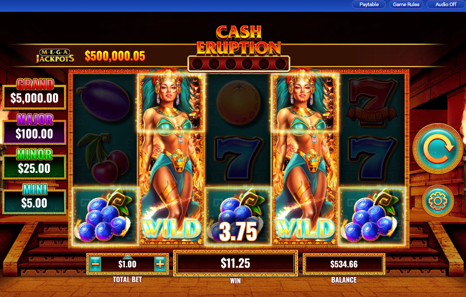 MegaJackpots Cash Eruption carousel image 1