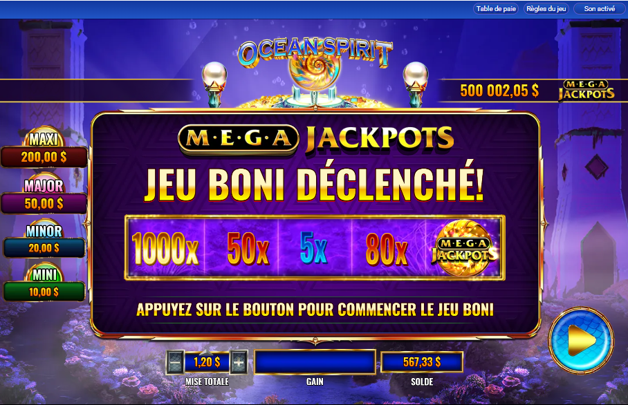 MegaJackpots Ocean Spirit carousel image 6