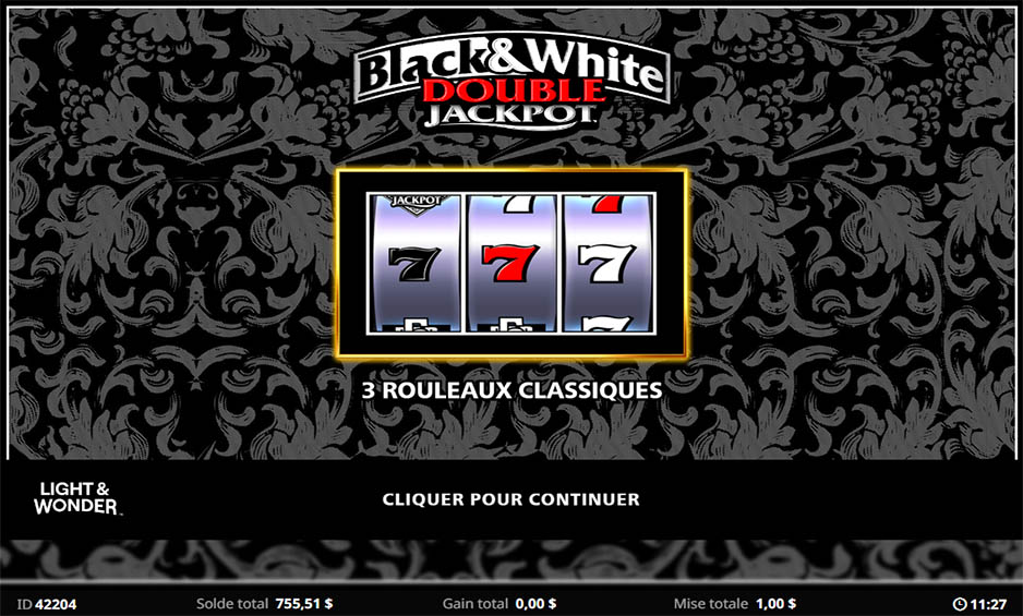 Quick Hit B&W Double Jackpot carousel image 0