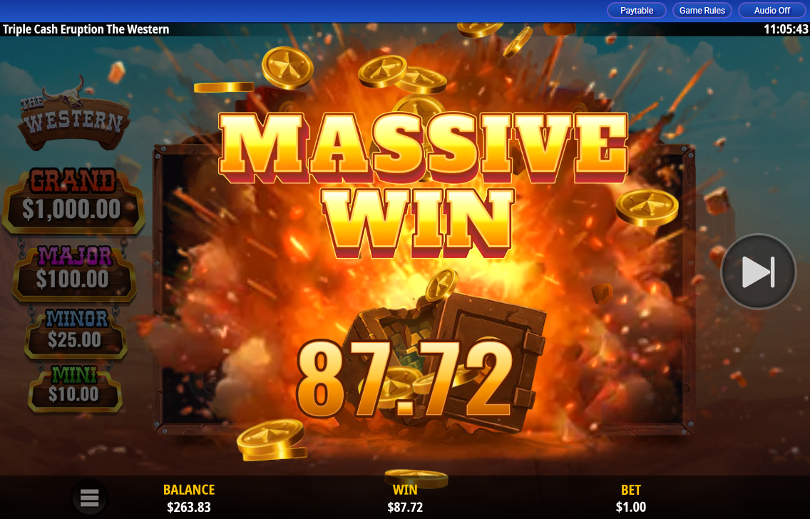 Triple Cash Eruption The Western carousel image 2