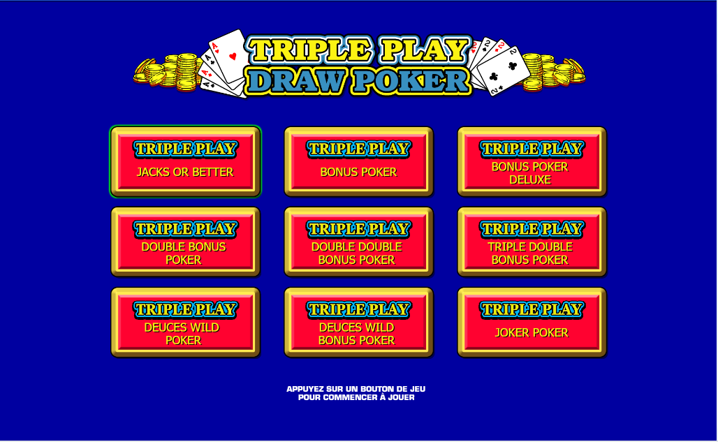 Triple Play Draw Poker carousel image 2